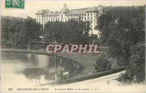 Cartes postales Bagnoles de l'Orne Le Grand Hotel Vu du Casino
