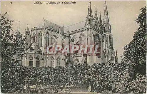 Cartes postales Sees L'Abside de la Cathedrale
