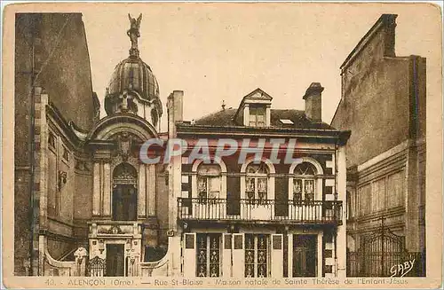 Cartes postales Alencon (Orne) Rue St Blaise Maison Natale de Sainte Therese de l'Enfant Jesus