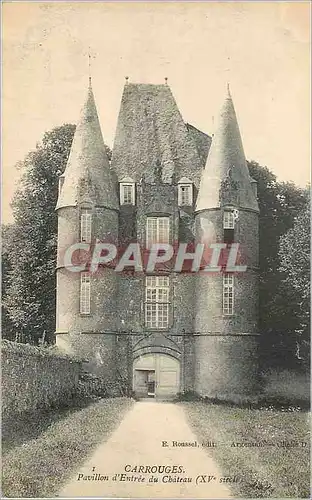 Ansichtskarte AK Carrouges Pavillon d'Entree du Chateau (XVe Siecle)