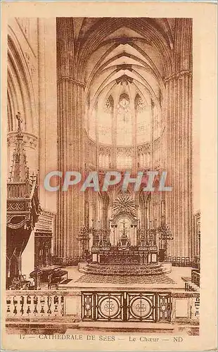 Cartes postales Cathedrale de Sees Le Choeur