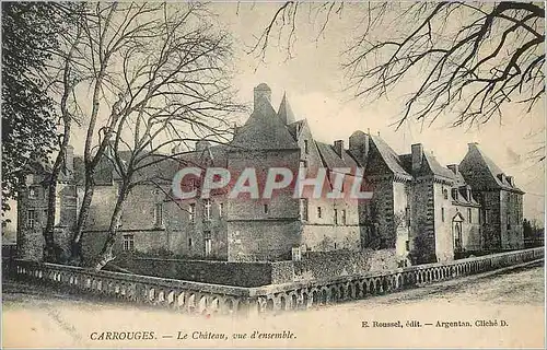 Ansichtskarte AK Carrouges Le Chateau Vue d'Ensemble