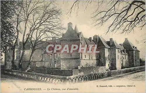 Cartes postales Carrouges Le Chateau Vue d'Ensemble