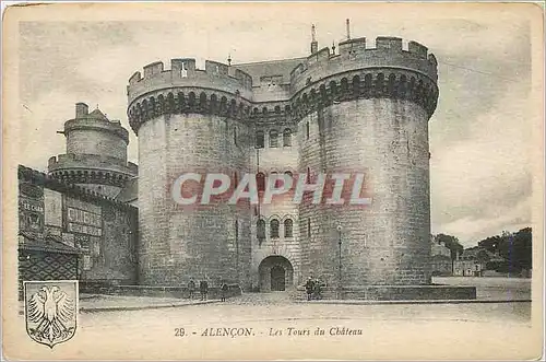 Cartes postales Alencon les Tours du Chateau