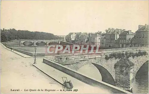 Ansichtskarte AK Laval Les Quais de la Mayenne