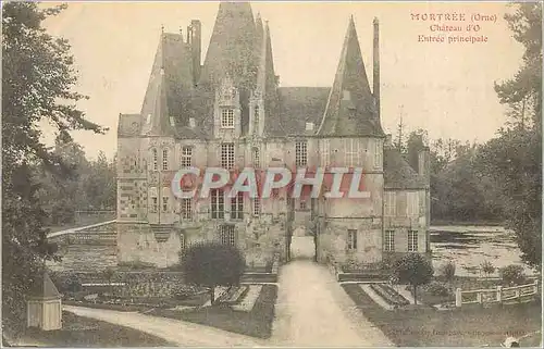 Ansichtskarte AK Mortree (Orne) Chateau d'O Entree Principale