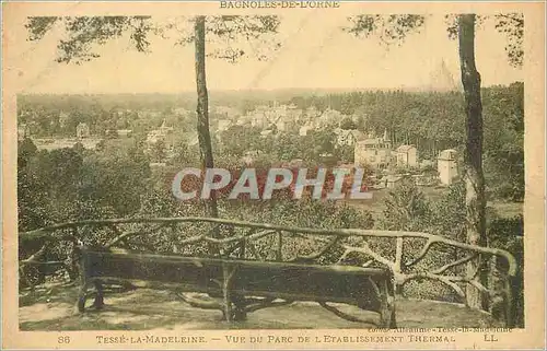 Ansichtskarte AK Tesse La Madeleine Vue du Parc de L'Etablissement Thermal