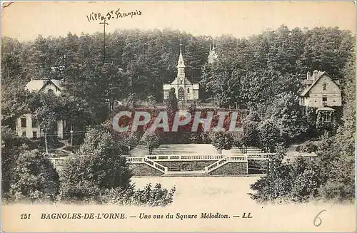 Ansichtskarte AK Bagnoles de l'Orne Une Vue du Square Melodion