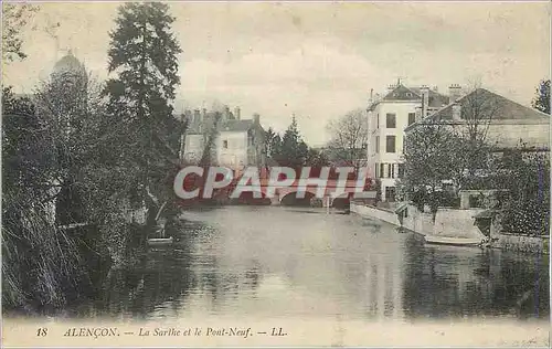 Ansichtskarte AK Alencon La Sarthe et le Pont Neuf