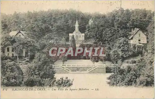 Ansichtskarte AK Bagnoles de l'Orne une Villa du Square Melodion