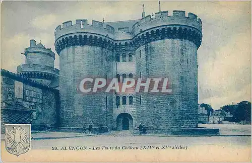 Cartes postales Alencon Les Tours du Chateau (XIVe et XVe Siecles)