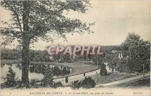 Cartes postales Bagnoles de l'Orne Le Grand Hotel Vue Prise du Casino