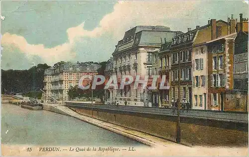 Cartes postales Verdun Le Quai de la Republique