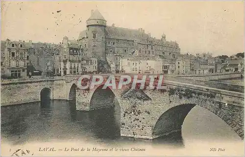 Ansichtskarte AK Laval Le Pont de la Mayenne et le Vieux Chateau