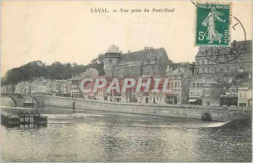 Ansichtskarte AK Laval Vue Prise du Pont Neuf