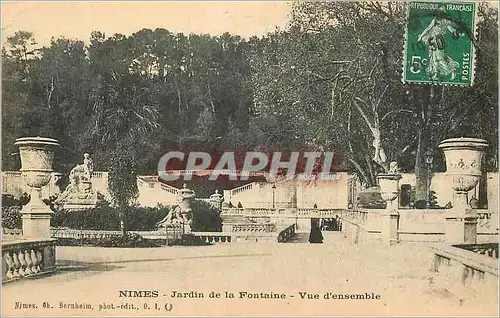 Cartes postales Nimes Jardin de la Fontaine Vue d'Ensemble