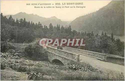 Ansichtskarte AK Nos Sites d'Auvergne 800 Le Mont Dore Route de la Vallee du Sancy et Pont sur la Dordogne