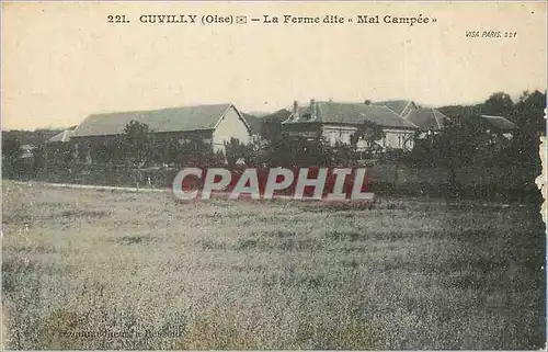 Cartes postales Cuvilly (Oise) La Ferme dite Mal Campee