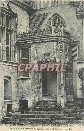 Ansichtskarte AK Beauvais Eveche Escalier Rennaissance Louis XII de la Maison Canoniale du Chantre N d'Argilliere