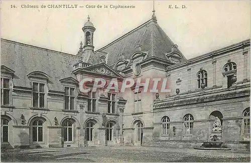 Cartes postales Chateau de Chantilly Cour de la Capitainerie