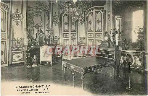 Cartes postales Chateau de Chantilly Le Grand Cabinet A P