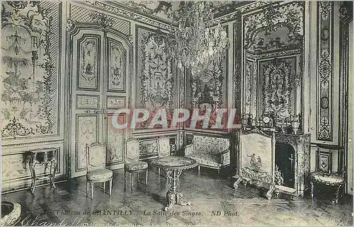 Cartes postales Chateau de Chantilly La Salle des Singes