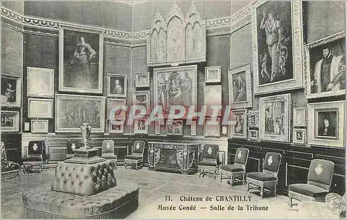 Ansichtskarte AK Chateau de Chantilly Musee Conde Salle de la Tribune