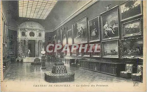 Cartes postales Chateau de Chantilly La Galerie des Peintures