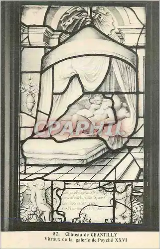 Cartes postales Chateau de Chantilly Vitraux de la Galerie de Psyche XXVI