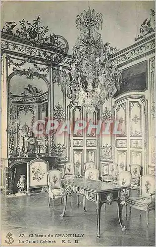 Ansichtskarte AK Chateau de Chantilly Le Grand Cabinet