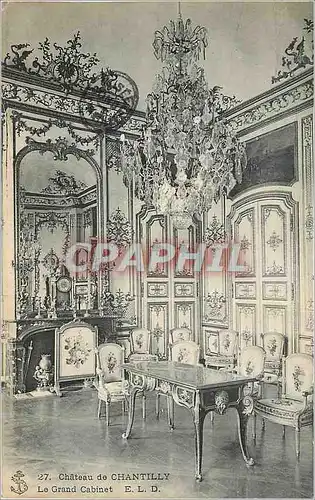 Cartes postales Chateau de Chantilly Le Grand Cabinet