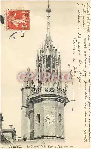 Cartes postales Evreux Le Sommet de la Tour de l'Horloge