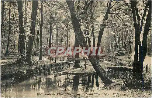 Ansichtskarte AK Bois de Vincennes L'Ile de Bon Repos