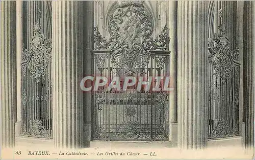 Cartes postales Bayeux La Cathedrale Les Grilles du Choeur