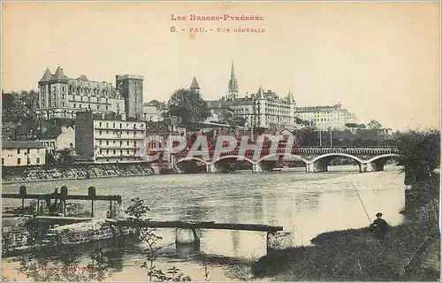 Cartes postales Les Basses Pyrenees Pau vue Generale Peche