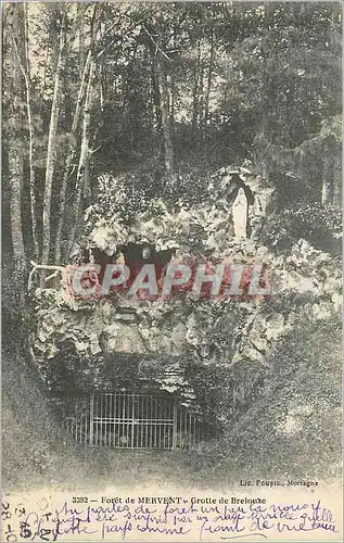 Ansichtskarte AK Foret de Mervent Grotte de Brelouze