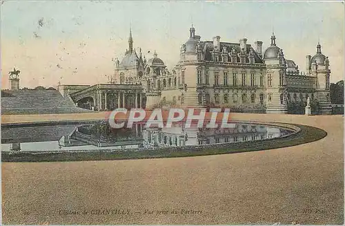 Cartes postales Chateau de Chantilly Vue prise du Parterre
