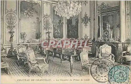 Cartes postales Chateau de Chantilly La Chambre du Prince de Conde