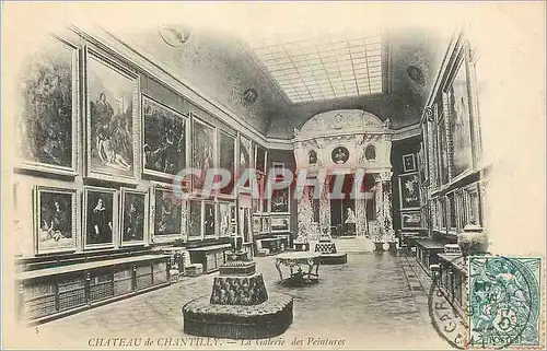 Cartes postales Chateau de Chantilly La Galerie des Peintures