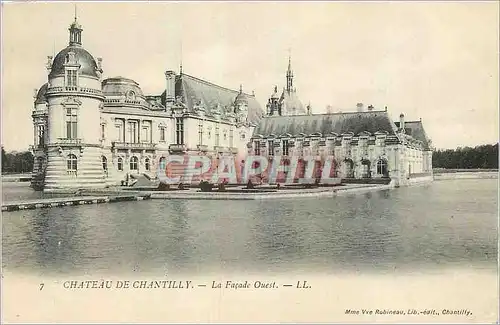 Ansichtskarte AK Chateau de Chantilly La Facade Ouest