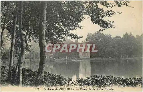 Cartes postales Environs de Chantilly Etang de la Reine Blanche