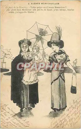 Cartes postales Scenes Morvandelles Le Pays de la Nourrice