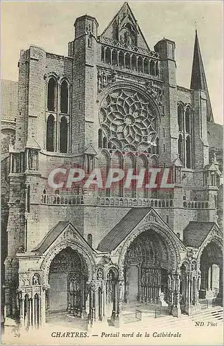 Ansichtskarte AK Chartres Portail Nord de la Cathedrale