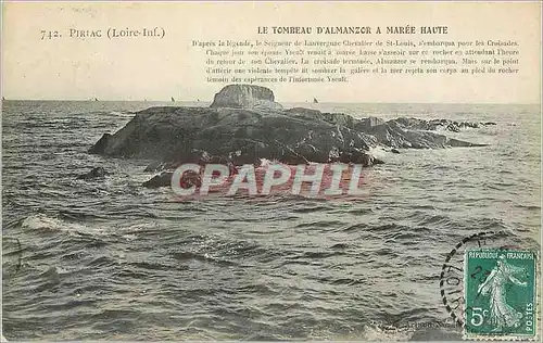 Cartes postales Piriac (Loire Inf) le Tombeau d'Almazor a Maree Haute