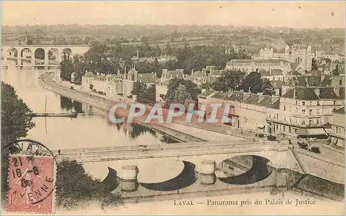 Cartes postales Laval Panorama Pris du Palais de Justice