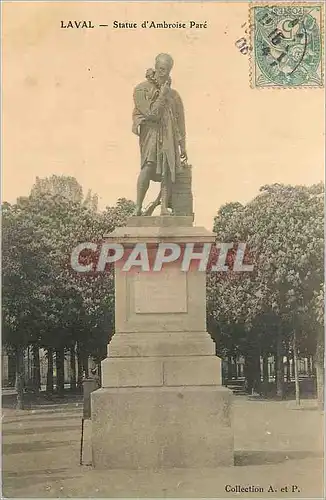 Ansichtskarte AK Laval Statue d'Ambroise Pare