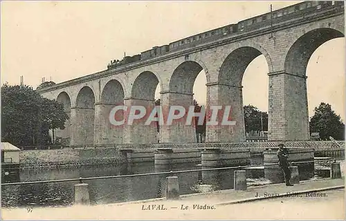 Cartes postales Laval Le Viaduc Train