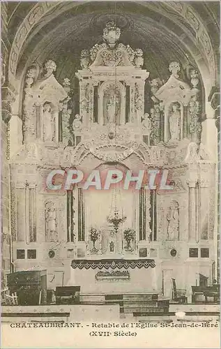 Ansichtskarte AK Chateaubriant Retable de L'Eglise St Jean de Bere (XVIIe Siecle)