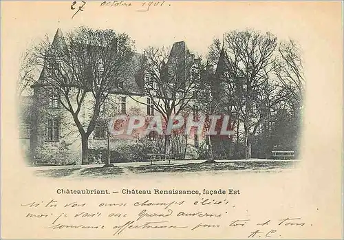 Cartes postales Chateaubriant Chateau Renaissance Facade Est (carte 1900)