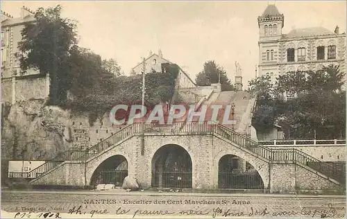 Cartes postales Nantes Escalier des cent Marches a St Anne